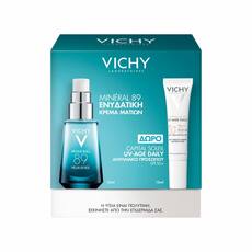 Vichy Promo Mineral 89 Eyes Ενυδατική Κρέμα Ματιών, 15ml & Δώρο Capital Soleil UV-AGE Αντηλιακό Προσώπου Κατά της Φωτογήρανσης SPF50+, 15ml, 1σετ