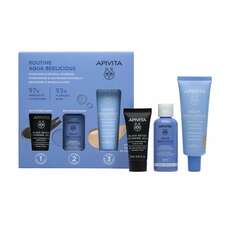 Apivita Promo Aqua Beelicious Hydrating Fluid Cream Tinted SPF30, 40ml & Booster 10ml & Black Cleansing Gel 15ml
