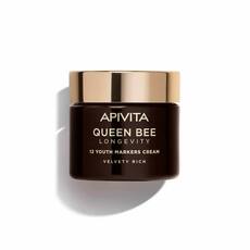 Apivita Queen Bee Longevity Rich Day Cream Πλούσια Βελούδινη Κρέμα Για Δράση Σε 12 Δείκτες Νεότητας, 50ml