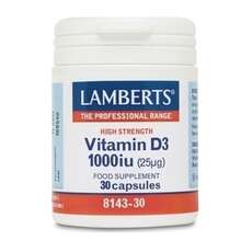 Lamberts Vitamin D3 1000iu 30 Κάψουλες