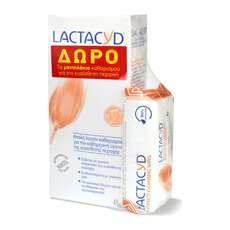 Lactacyd Intimate Washing Lotion 300ml & Δώρο Intimate Μαντηλάκια 15 Τεμάχια
