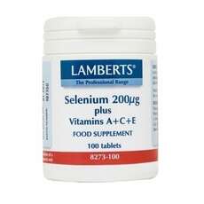 Lamberts Selenium 200μg Plus A+C+E 100 Ταμπλέτες