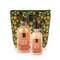 Lavish Care Winter Orange Waffle Christmas Bag Set Bath /Shower Gel 500ml & Glitter Body Lotion 300ml