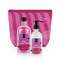 Lavish Care Jingle Cherry Rum Christmas Bag Set Bath /Shower Gel 500ml  & Glitter Body Lotion 300ml