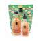 Lavish Care Winter Orange Waffle Christmas Bag Set Bath /Shower Gel 500ml & Glitter Body Lotion 300ml