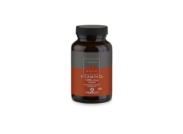 TerraNova Vitamin D3 Complex 1000iu (25ug) 50 Φυτικές Κάψουλες