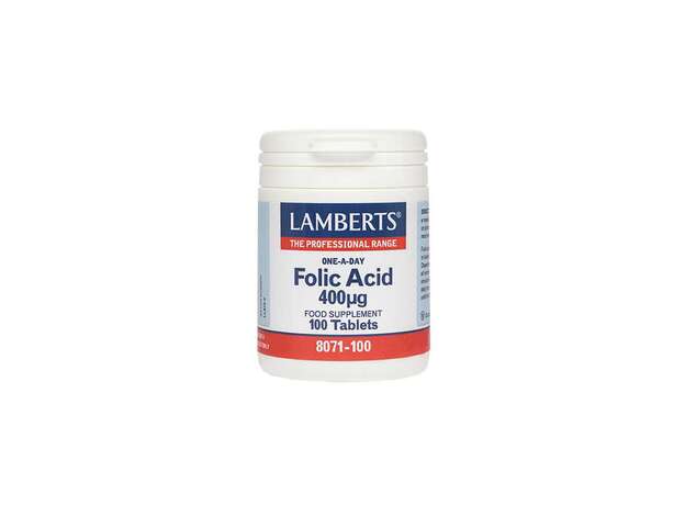 Lamberts Folic Acid 400mcg 100 Ταμπλέτες
