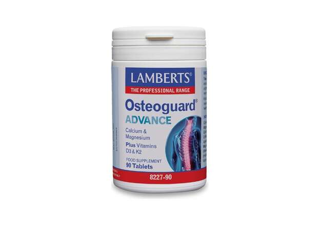 Lamberts Osteoguard Advance με Ασβέστιο,Μαγνήσιο,Βιταμίνες D3 και K 90Tabs