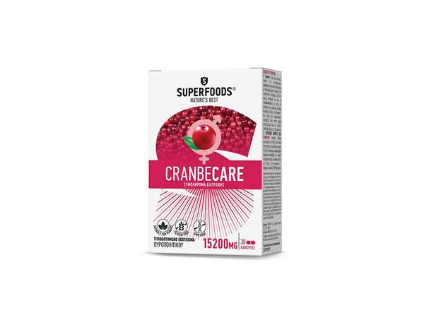 Superfoods CranbeCare 15200mg 30 Κάψουλες