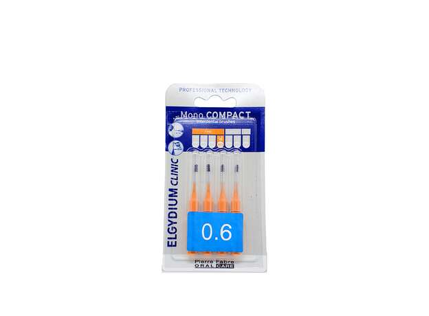 Pierre Fabre Oral Care Elgydium Mono Compact Orange 0.6mm 4τεμ
