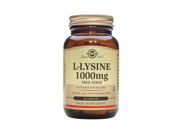 Solgar L-Lysine 1000mg Ταμπλέτες 50s