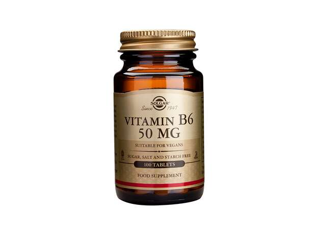 Solgar Vitamin B-6 50mg Solgar 100 Ταμπλέτες