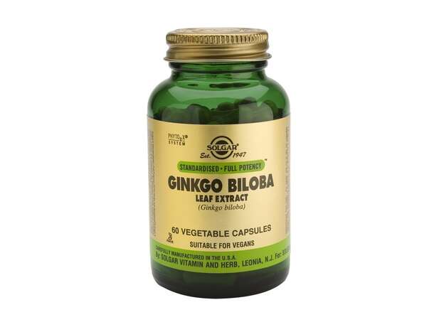 Solgar Ginkgo Biloba Leaf Extract 60vcaps