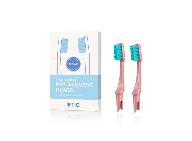 TIO Care Ανταλλακτικά Οδοντόβουρτσας Ροζ Soft (Coral Soft) 2tem