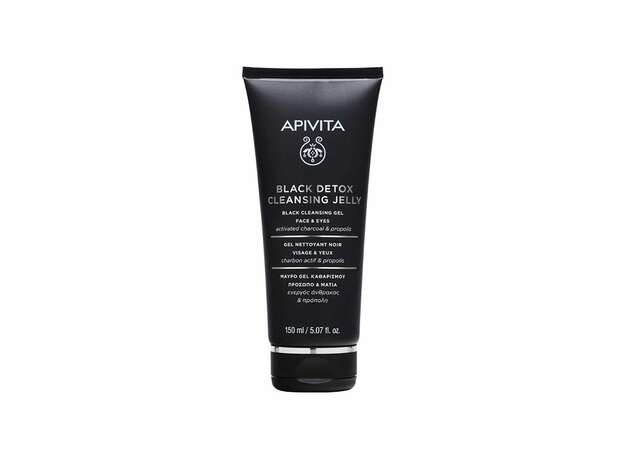 Apivita Black Detox Cleansing Jelly Καθαρισμός Προσώπου & Ματιών 150ml