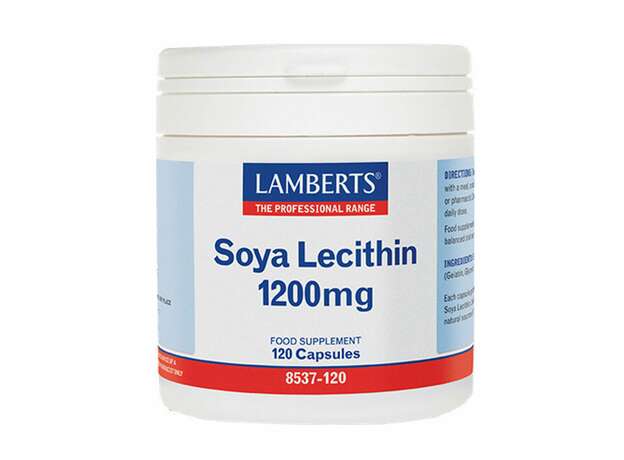 Lamberts Soya Lecithin 1200mg 120 Κάψουλες