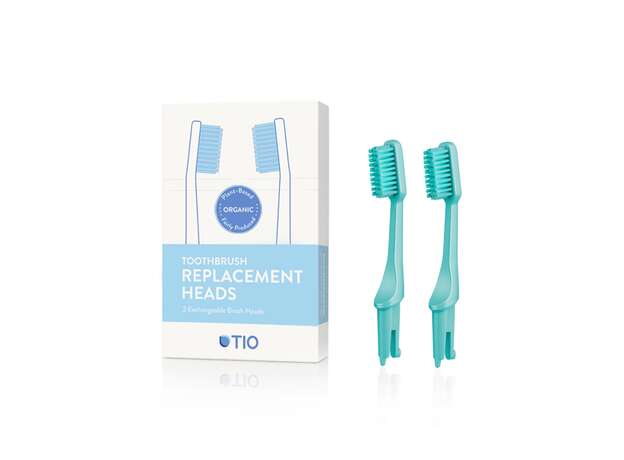 TIO Care Ανταλλακτικά Οδοντόβουρτσας Πράσινη Medium (Green Medium) 2tem