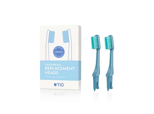 TIO Care Ανταλλακτικά Οδοντόβουρτσας Γκρι Soft (Pebble Grey Soft) 2tem