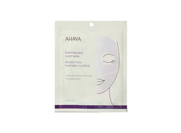 AHAVA Time to Clear Purifying Mud Sheet Mask 18gr