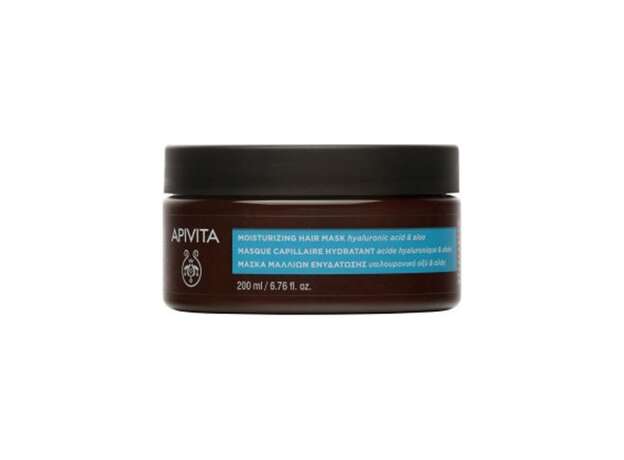 Apivita Moisturizing Hair Mask Μάσκα Μαλλιών με Υαλουρονικό Οξύ και Αλόη 200ml