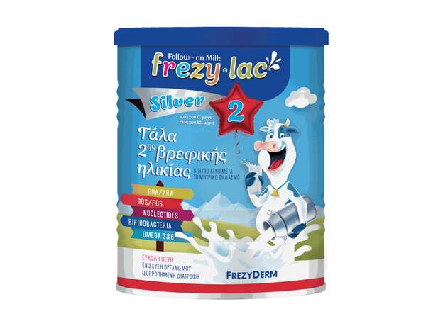 Frezylac Silver 2 Αγελαδινό Γάλα για Βρέφη από τον 6ο έως τον 12ο Μήνα 400g