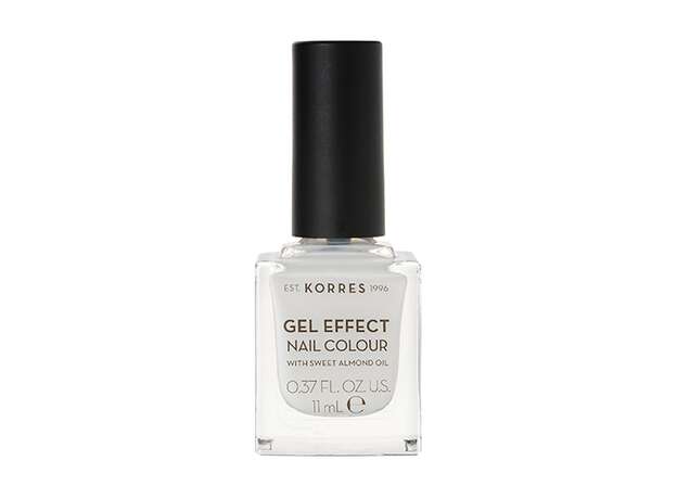 Korres Βερνίκι Νυχιών Gel Effect Nail Colour 2 Porcelain White 11ml