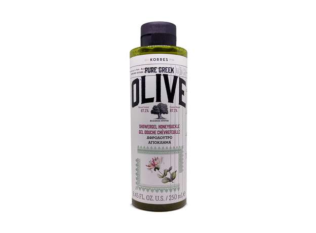 Korres Pure Greek Olive Shower Gel Honeysuckle 250ml