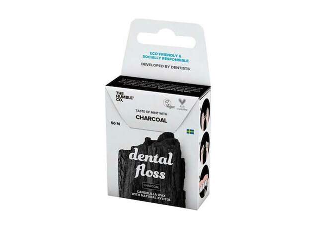 The Humble Co. Natural Dental Floss Charcoal 50mm