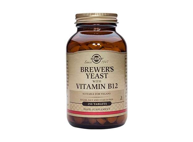 Solgar Brewer’s Yeast with Vitamin B12, 250tabs