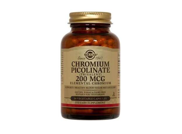 Solgar Chromium Picolinate 200mcg 90 Ταμπλέτες