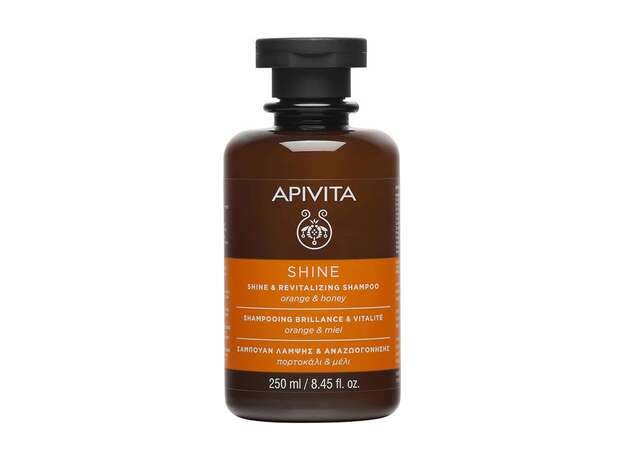 Apivita Shine & Revitalizing Shampoo with Orange & Honey 250ml