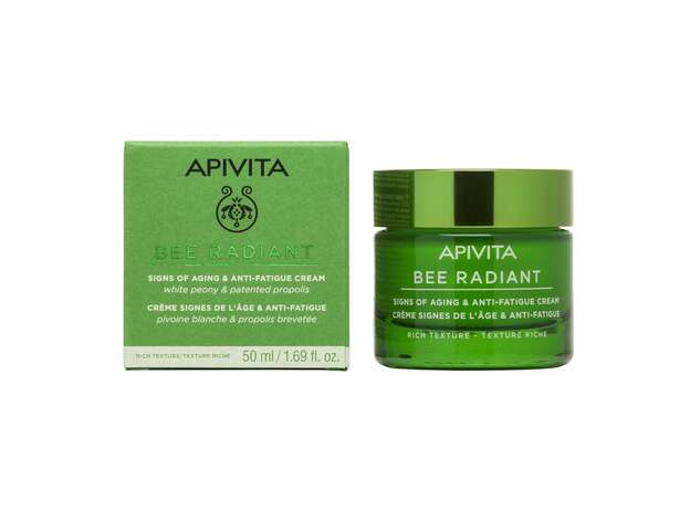 Apivita Bee Radiant Κρέμα για Σημάδια Γήρανσης & Ξεκούραστη Όψη Πλούσιας Υφής, 50ml