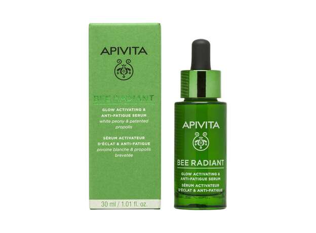 Apivita Bee Radiant White Peony & Patented Propolis Glow Activating & Anti-fatigue Serum 30ml