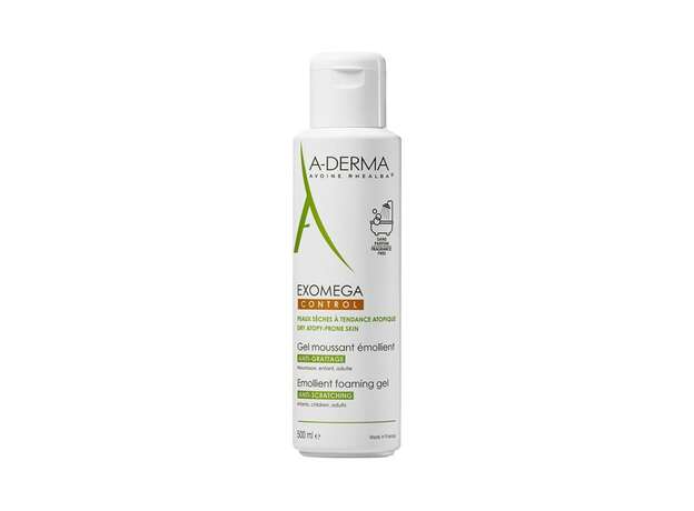 A-Derma Exomega Emollient Foaming Gel Καθαρισμού για Ατοπικό Δέρμα 500ml