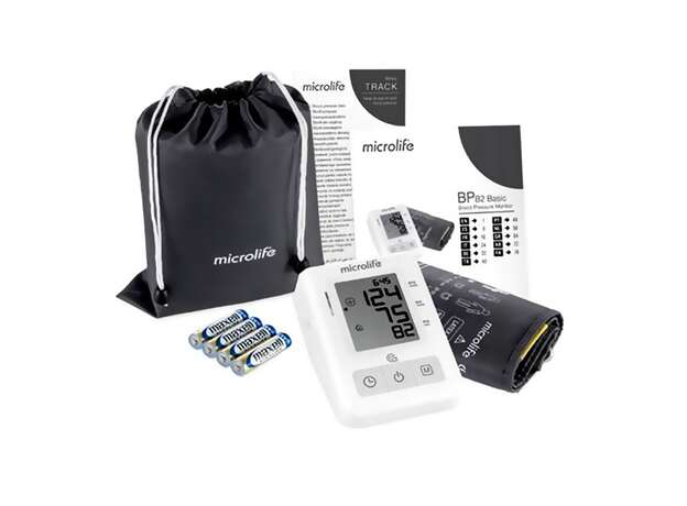 Microlife BP B2 Basic Ψηφιακό Πιεσόμετρο Μπράτσου με Ανίχνευση Ακανόνιστων Καρδιακών Παλμών, 1 τεμάχιο