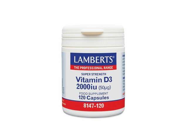Lamberts Vitamin D3 2000iu 50μg 120 καψουλες