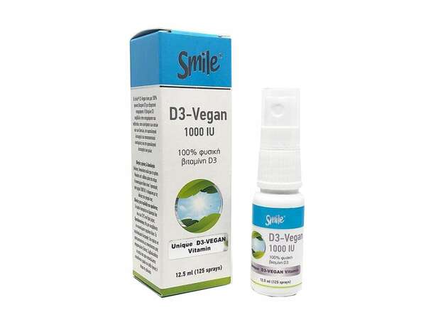 Smile D3 Vegan Oral Spray 1000iu 12.5ml