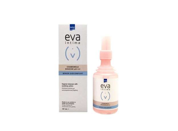 Intermed Eva Chamomile Douche pH4.2 Minor Discomfort Κολπική Πλύση Με Καταπραυντική Δράση 147ml