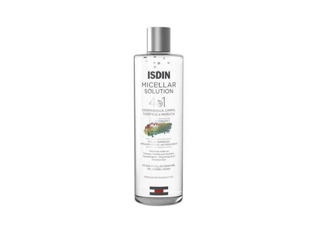 ISDIN Micellar Solution 4 in 1, make-up remover & tonifying cleanser, 400ml