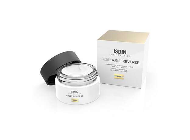 ISDIN A.G.E. Reverse Cream, Triple Action Facial Remodeling Treatment, 51.5g