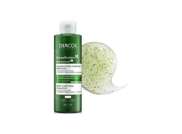 Vichy Dercos Anti-Dandruff K Deep Purifying Shampoo Σαμπουάν Κατά της Πιτυρίδας, Ιδανικό για το Ευαίσθητο Τριχωτό 250ml