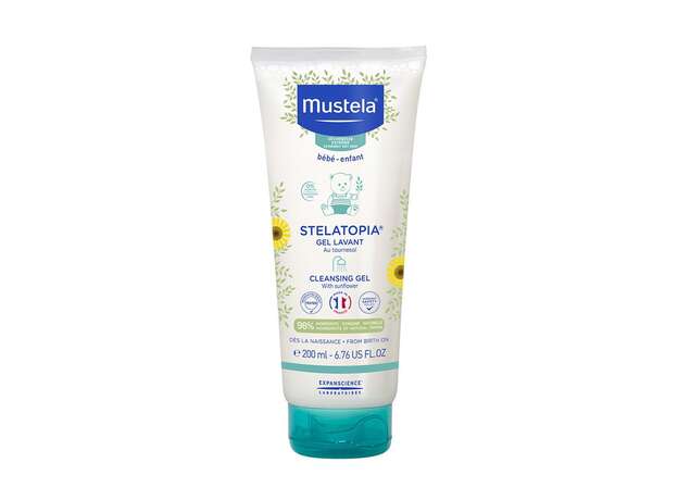 Mustela Stelatopia Gel Lavant Cleansing Gel Αφρόλουτρο Για Σώμα & Μαλλιά 200ml