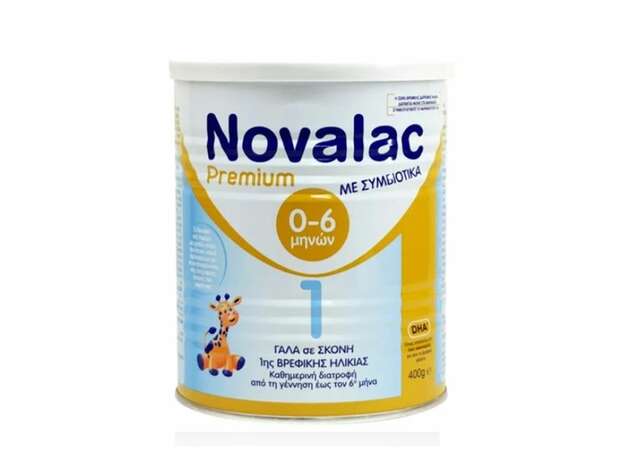 Novalac Premium 1 Γάλα 1ης Βρεφικής Ηλικίας έως τον 6ο μήνα 400g