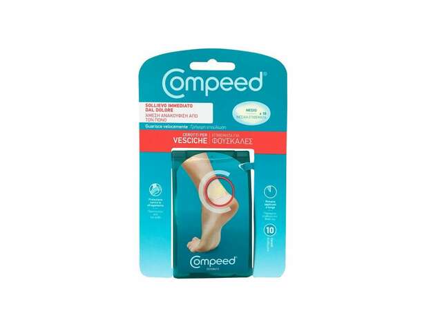 Compeed Blisters Μεσαία Επιθέματα για Φουσκάλες, 10 τεμάχια