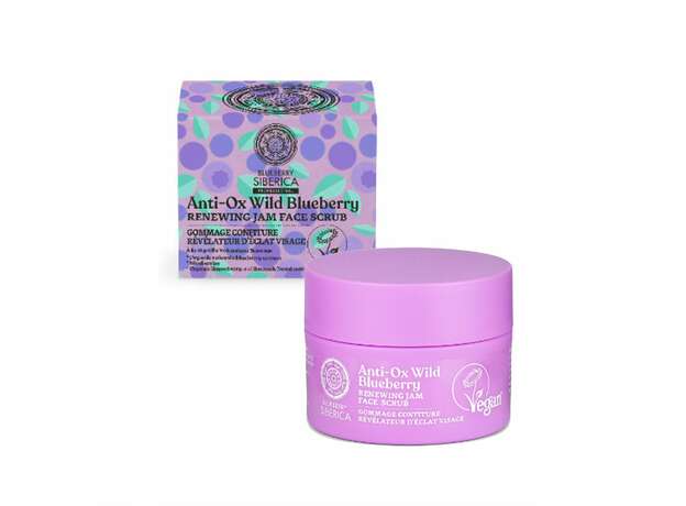 Natura Siberica Blueberry Siberica, Scrub Jam Προσώπου Ανανέωσης, για όλους τους τύπους επιδερμίδας, 50ml