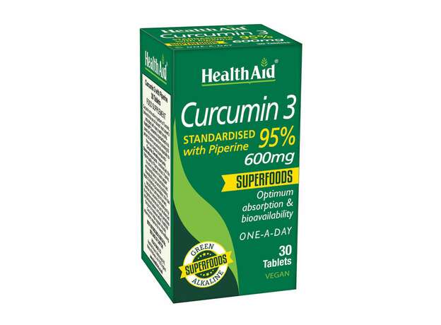 Health Aid Curcumin 3 600mg 30 ταμπλέτες