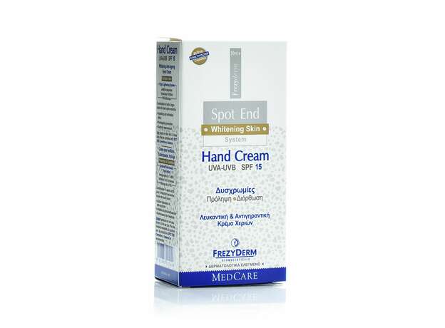 Frezyderm Spot-End Hand Cream Ενυδατική Κρέμα Χεριών Κατά των Καφέ Κηλίδων, 50ml