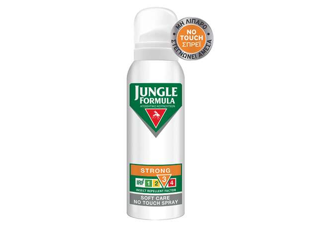 Jungle Formula Strong Soft Care No Touch Αντικουνουπικό Σπρέι 125ml