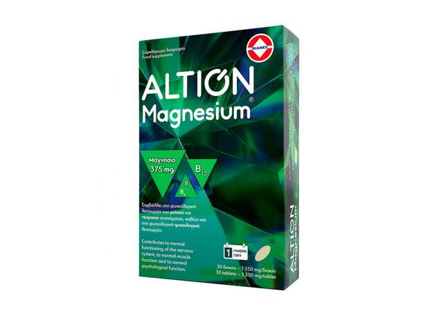 Altion Magnesium Συμπλήρωμα Διατροφής με Μαγνήσιο 375mg, 30tabs