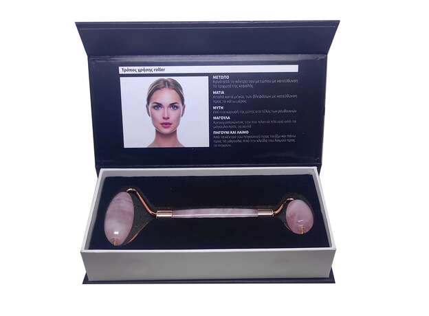 Ag Pharm facial Roller Ρολο Ροζ Χαλαζία Για Μασαζ Προσωπου 1τεμ